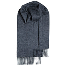 Load image into Gallery viewer, Charcoal Plain Coloured Brushed Lambswool Scarf
