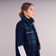 Load image into Gallery viewer, Douglas Modern Tartan Brushed Lambswool Scarf
