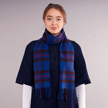 Load image into Gallery viewer, Elliot Modern Tartan Brushed Lambswool Scarf