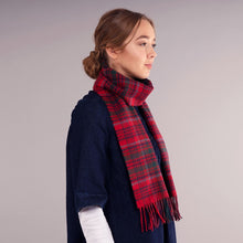 Load image into Gallery viewer, Grant Modern Tartan Brushed Lambswool Scarf