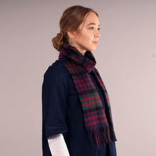 Load image into Gallery viewer, MacDonald Clan Modern Tartan Brushed Lambswool Scarf