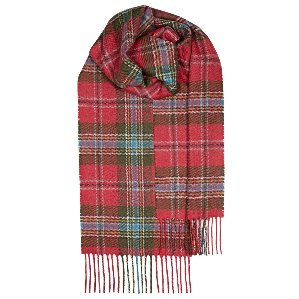 MacLean of Duart Weathered Tartan Brushed Lambswool Scarf