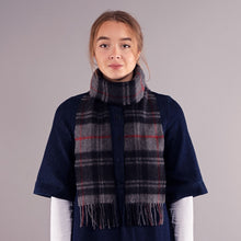 Load image into Gallery viewer, Moffat Modern Tartan Brushed Lambswool Scarf
