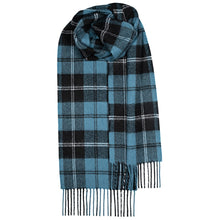 Load image into Gallery viewer, Ramsay Blue Ancient Tartan Brushed Lambswool Scarf