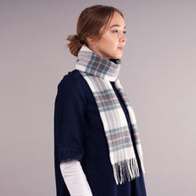 Load image into Gallery viewer, Stewart Blue Dress Tartan Brushed Lambswool Scarf