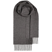 Load image into Gallery viewer, Steel Plain Coloured Brushed Lambswool Scarf