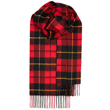 Load image into Gallery viewer, Wallace Modern Tartan Brushed Lambswool Scarf