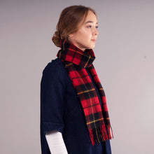 Load image into Gallery viewer, Wallace Modern Tartan Brushed Lambswool Scarf