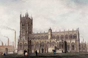 Manchester Cathedral Engraving