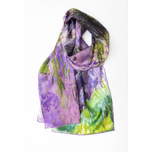 Load image into Gallery viewer, Monet Nympheas Habotai Silk Scarf
