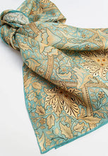 Load image into Gallery viewer, William Morris Windrush Habotai Silk Scarf
