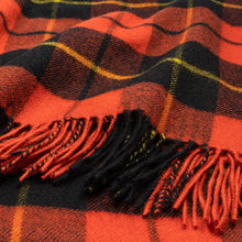 Load image into Gallery viewer, Wallace Red Ancient Lambswool Blanket
