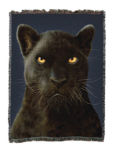 Black Panther Cotton Throw Blanket