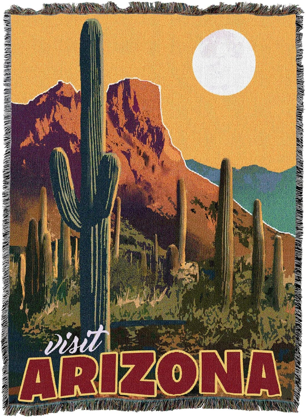 Arizona Travel Poster Blanket