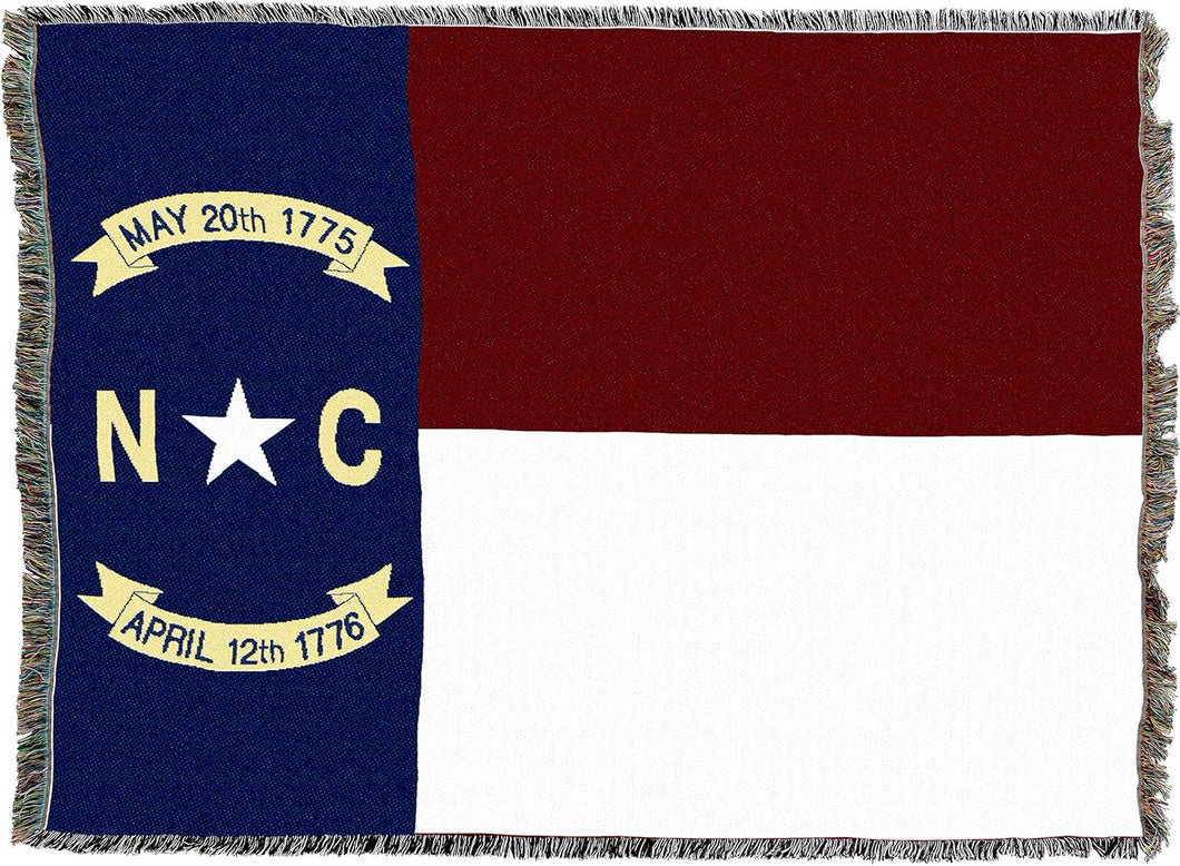 North Carolina State Flag Blanket