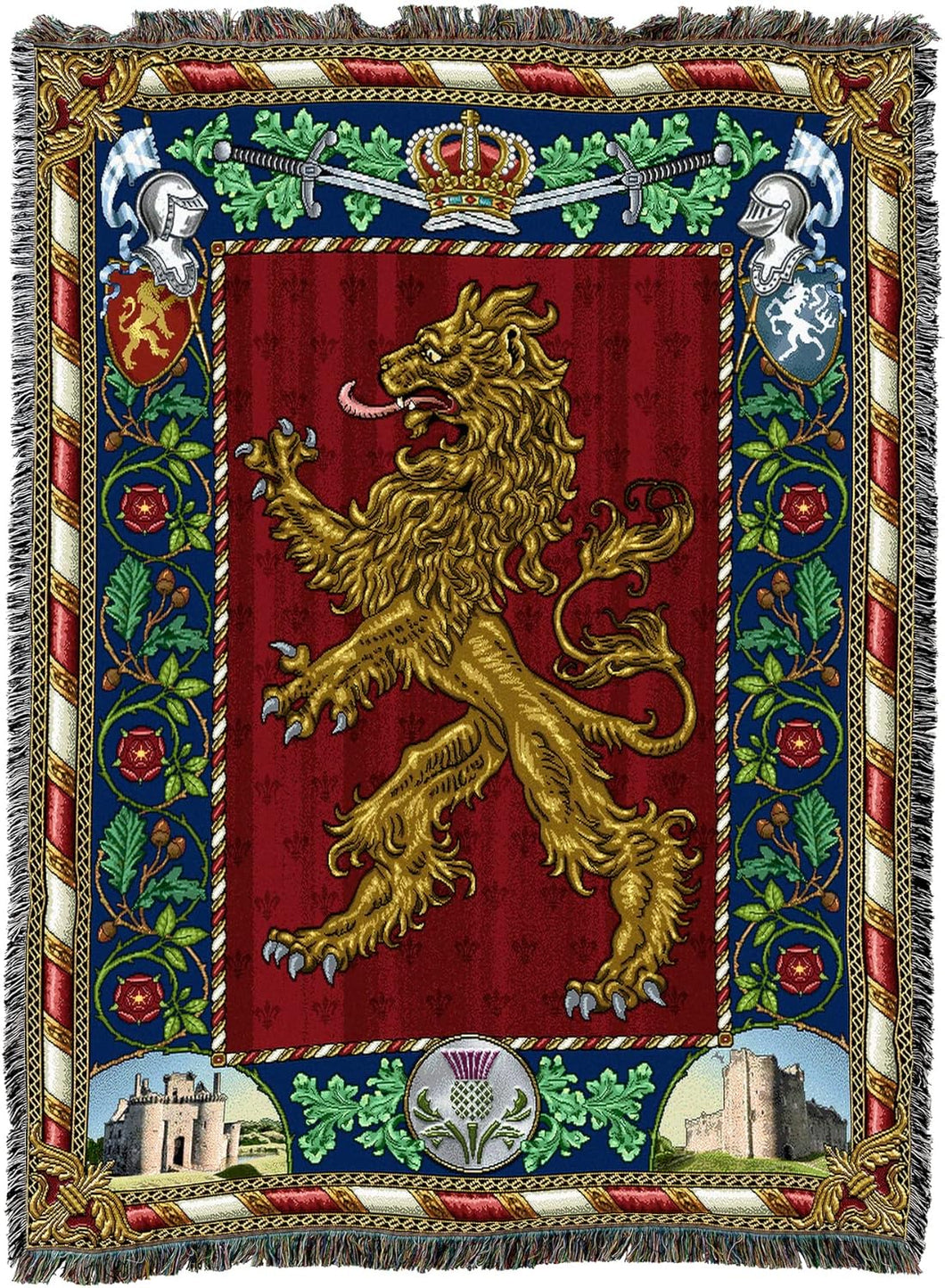 Scottish Lion Throw Blanket