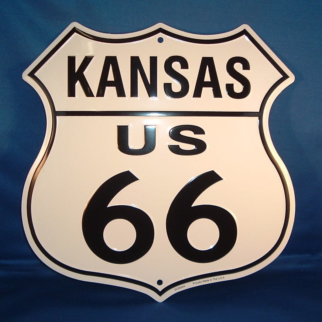 Kansas Rt 66 Metal Sign