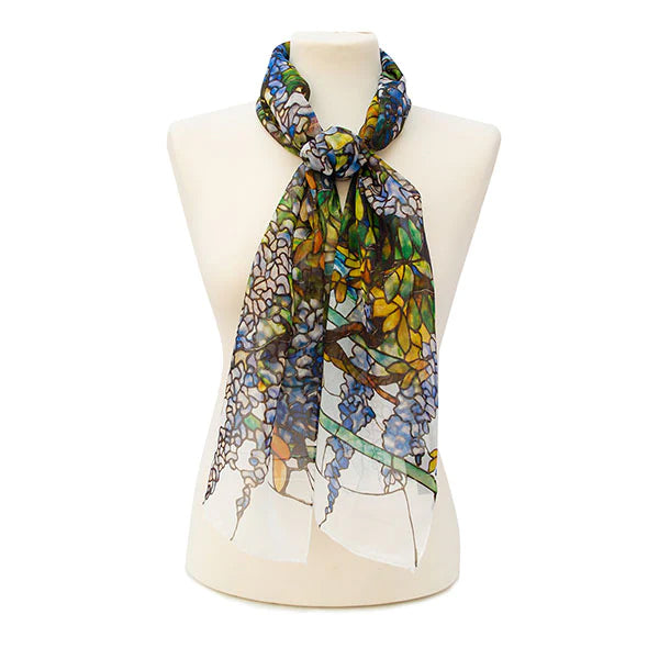 Tiffany Wisteria Habotai Silk Scarf