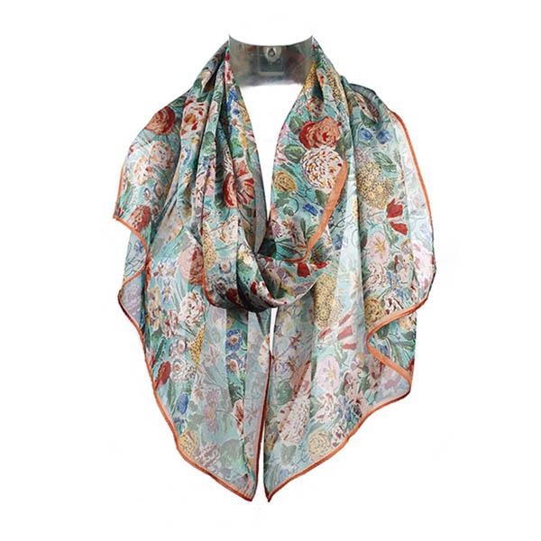 Ellsworth Silk Chiffon Large Scarf