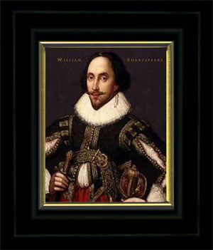 William Shakespeare Framed Portrait Miniature