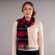 Load image into Gallery viewer, Lochcarron Ruby Tartan Luxury Cashmere Scarf
