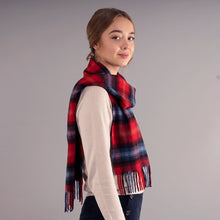 Load image into Gallery viewer, Lochcarron Ruby Tartan Luxury Cashmere Scarf

