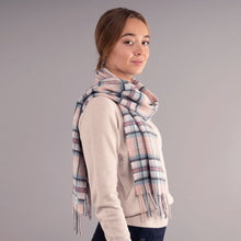 Load image into Gallery viewer, Diana, Princess of Wales Memorial Rose Tartan Cashmere Scarf
