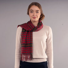 Load image into Gallery viewer, Red Red Rose Tartan Luxury Cashmere Scarf
