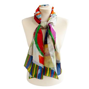 Delaunay Still Life Medium Habotai Silk Scarf