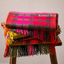 Load image into Gallery viewer, Buchanan Rose Tartan Lambswool Blanket
