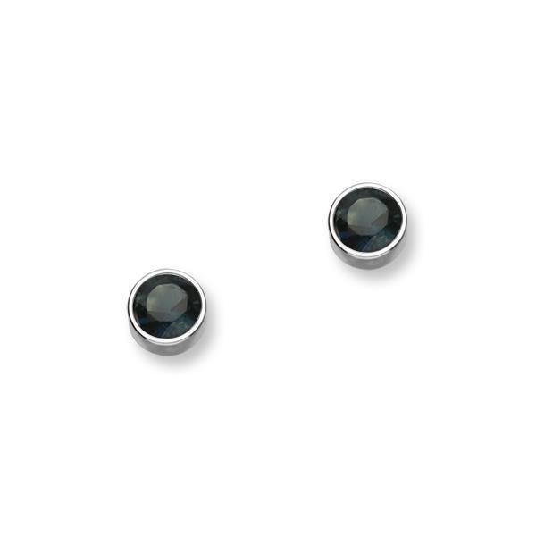 September Birthstone Silver Earrings CE388 Sapphire