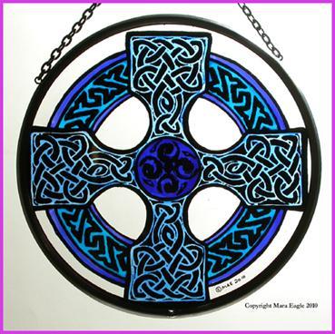 Celtic Cross, Blue Roundel