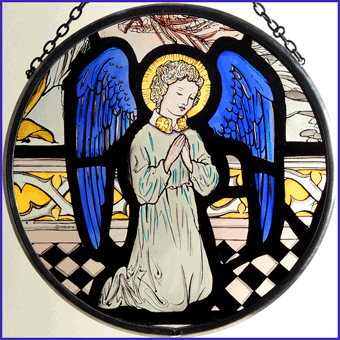 Chester Cathedral, Little Angel With Blue Wings Roundel
