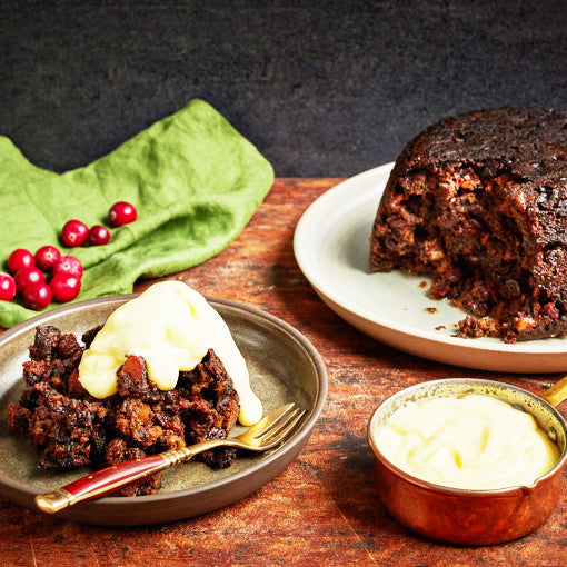 Scottish Christmas Pudding with Brandy Butter (Limited Inventory)