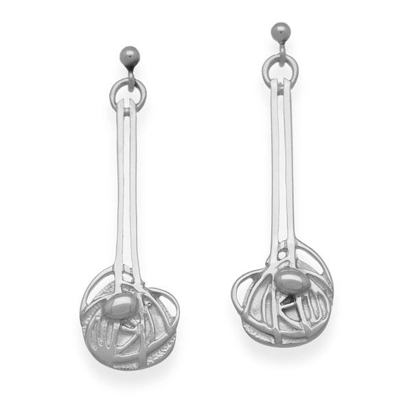 Charles Rennie Mackintosh Silver Earrings E1003