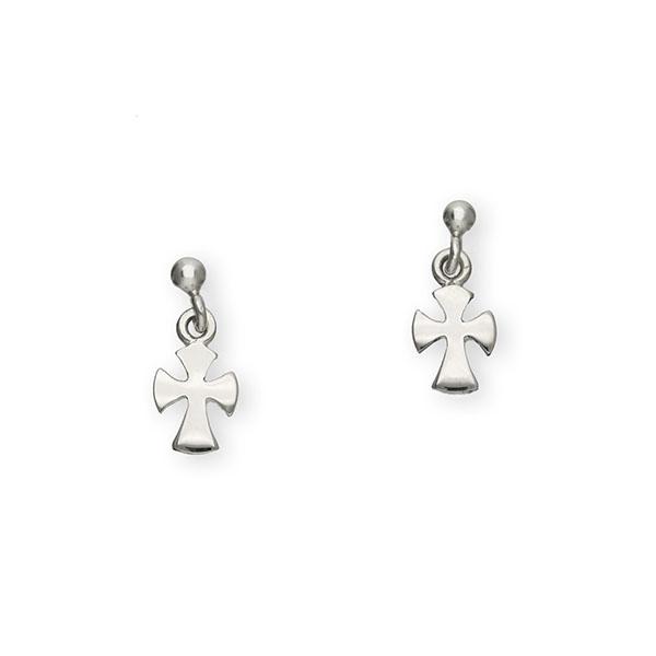 Crosses Silver Earrings E133
