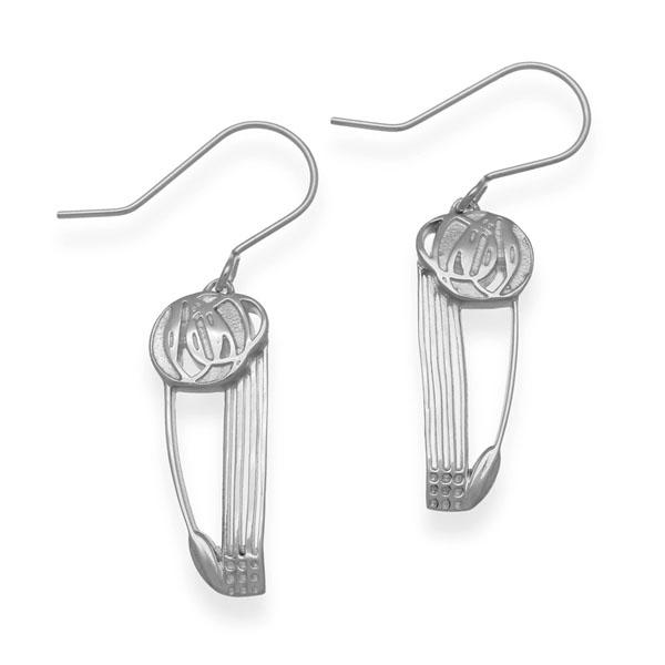 Charles Rennie Mackintosh Silver Earrings E1616