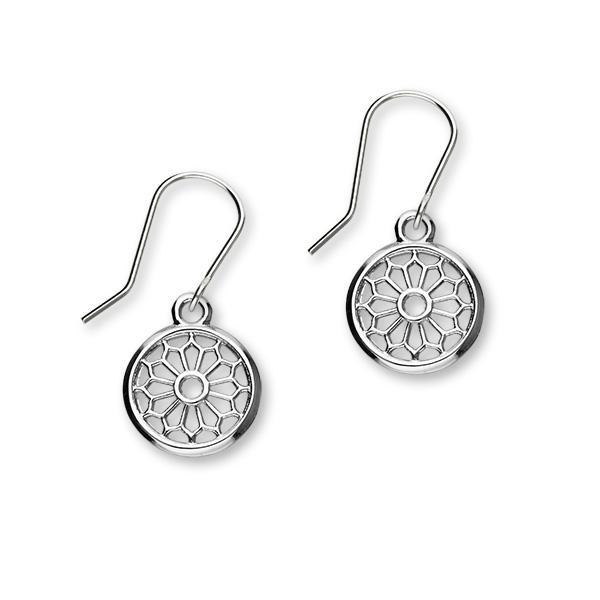 St Magnus Sterling Silver Cut-Out Drop Earrings, E1917