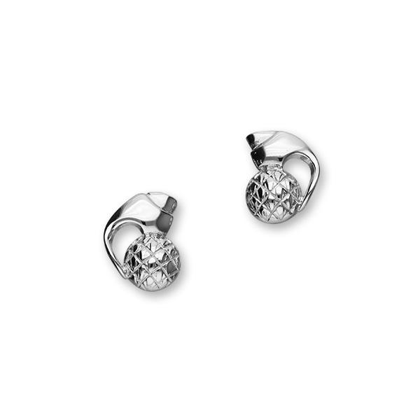 Scottish Thistle Sterling Silver Stud Earrings, E694