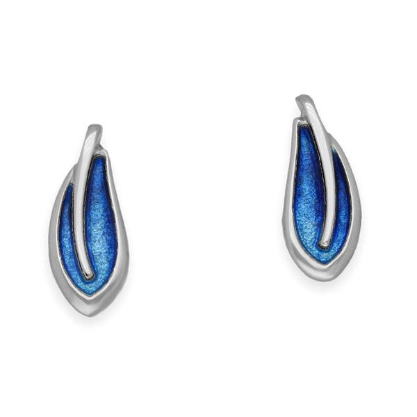 Leah Silver Earrings EE 193 Midnight Sapphire