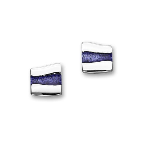 Arizona Silver Earrings EE 399 Iris/Purple Rain