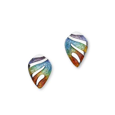 Mirage Silver Earings, Rainbow