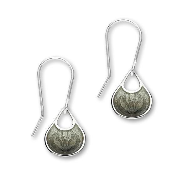 Elements Silver Earrings EE 415 Charcoal