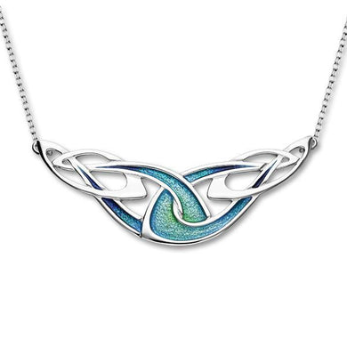 Archibald Knox Silver Necklet EN 26 Aquamarine-1