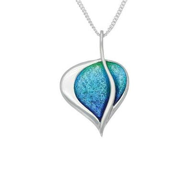 Leah Silver Pendant, Aquamarine