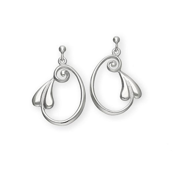 Art Nouveau Silver Earrings E257