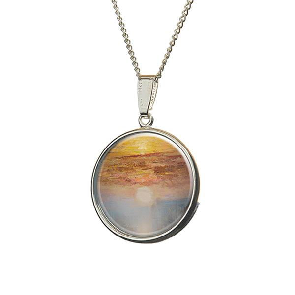 Turner Fighting Temeraire Silver Plated Pendant