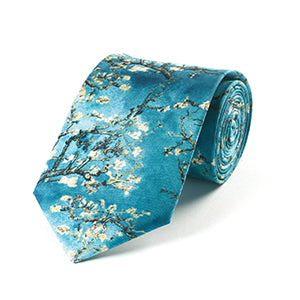 Van Gogh Almond Blossoms Silk Tie