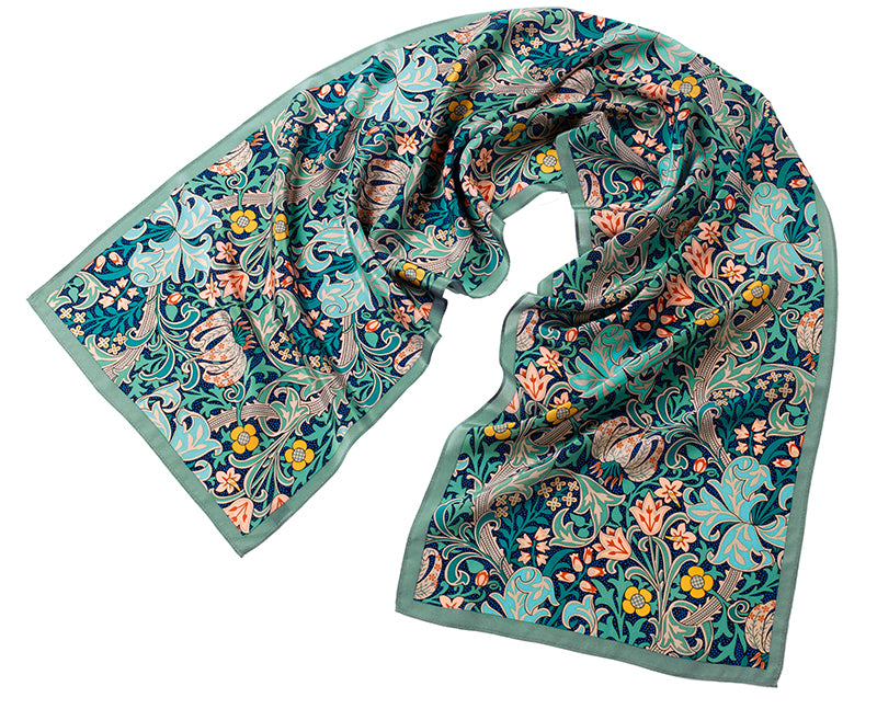 Morris Golden Lily Silk Scarf