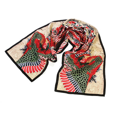 Hokusai Phoenix Silk Scarf